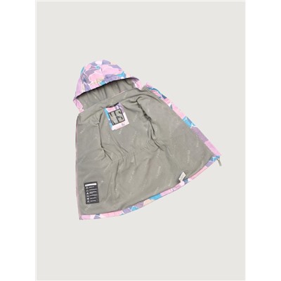 Ветровка для девочки NIKASTYLE 4л3025 Розовый серый