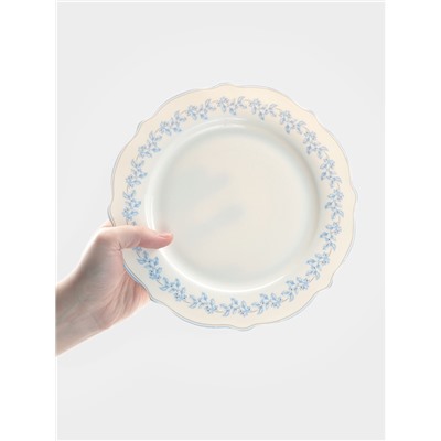 Тарелка WY Royal blue, d=26.5 см, фарфор, белая