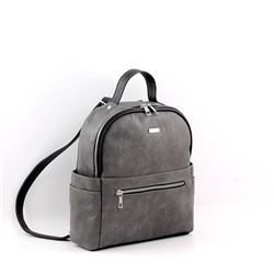 Сумка 1020 македония серый+черный (рюкзак)