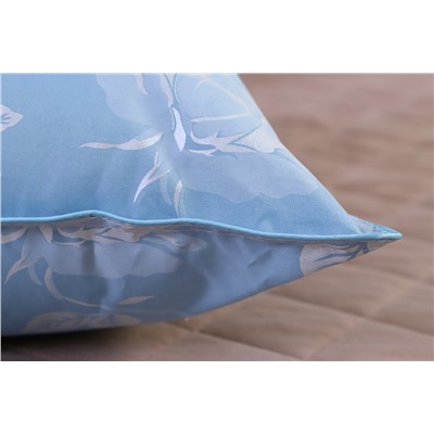 Подушка "Лебяжий пух" тик леб.пух, атл.кант,отстрочка,лента,сумка(Н)