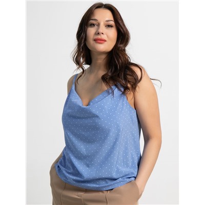 Топ Легкий штрих (голубой/горох) Б15569-34М