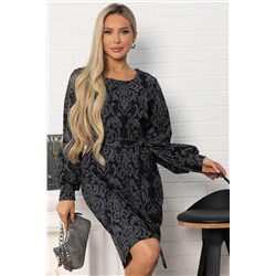 Платье Шарли (серо-синее) П14862-18М