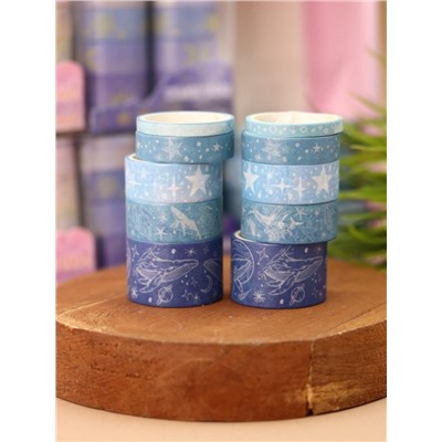 Набор декоративного скотча 10 шт. "Night magic", mix, шоу-бокс 8 шт.