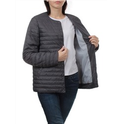 K-527 DK. GRAY Куртка демисезонная стеганая женская (70 гр. холлофайбер)