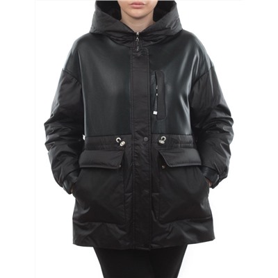M24-211 BLACK Куртка демисезонная женская (100 гр. синтепон)