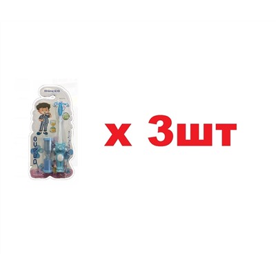 Dorco набор №2733  детская зубная щетка с игрушкой Песочные часы 3шт