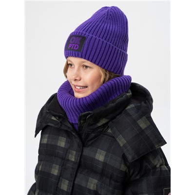 Комплект для девочки: шапка, снуд