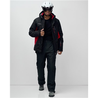 Горнолыжный костюм мужской зимний красного цвета 07715Kr