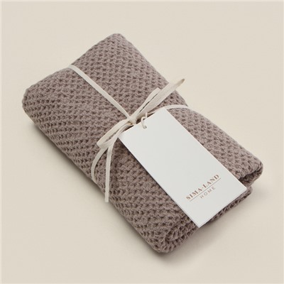 Полотенце SL HOME Home collection, коричневое, 38×65 см, лён 29%, хлопок 71%, плотность 215 г/м²