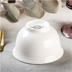 Салатник Magistro «Кувшинка Бланш», 220 мл, d=10 см, фарфор, белый