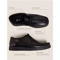 Kids' Leather Lace School Shoes (13 Small - 9 Large)