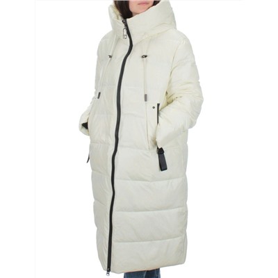 H-2208 WHITE Пальто зимнее женское (200 гр .холлофайбер)