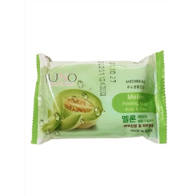 MEDIBEAU Косметическое пилинг-мыло для лица и тела с экстрактом дыни / Melon Peeling Soap, 150 г