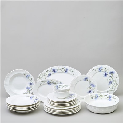 СТОЛОВЫЙ СЕРВИЗ LEFARD "ВАСИЛЬКИ" НА 6 ПЕР. 23 ПР.