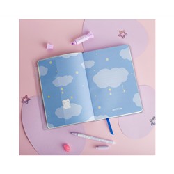 Записная книжка А5 80л., ЛАЙТ, кожзам, MESHU "Cutestar", съемная пластиковая обложка с дизайном, пантон, белила, блок в линию