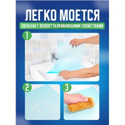 Антибактериальный коврик для холодильника (6 шт)  Голубой (3305)