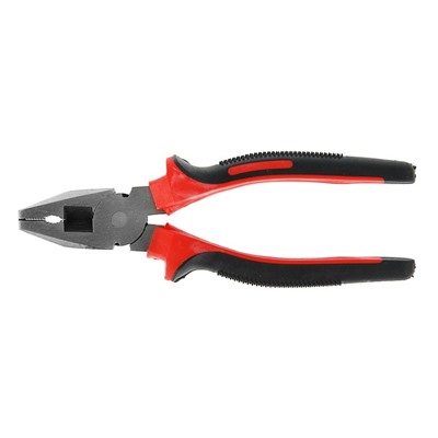 Плоскогубцы комбинированные ЛОМ, шлифованные, двухкомпонентные рукоятки, 160 мм