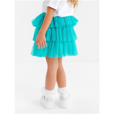 Юбка детская KAFTAN, размер 30 (98-104 см), бирюзовый