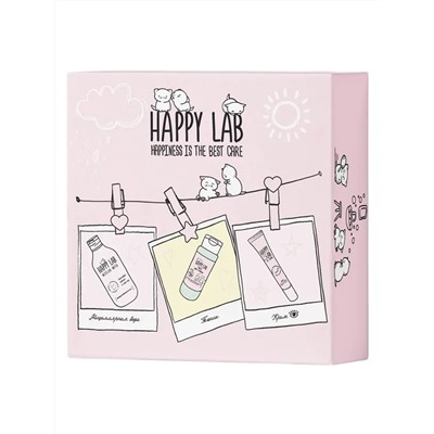 Happy Lab Набор средств для ухода за кожей лица Face Care: Мицеллярная вода, тоник, крем для век, 300 мл, 150 мл, 20 мл