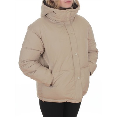 S24-292 BEIGE Куртка зимняя женская (150 гр. холлофайбер)
