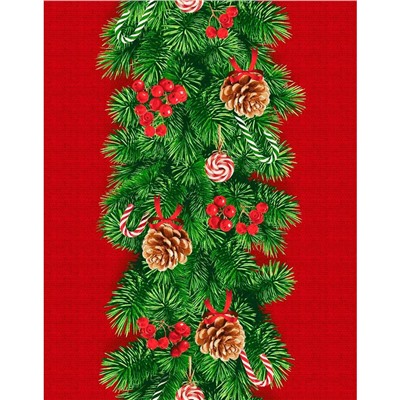 Дорожка двунитка №106 Еловая гирлянда