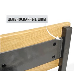 Деревянный стул SHT-S90
                        прозрачный лак / т.серый ral7022