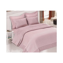 Комплект Постельного Белья с Покрывалом 240x260 см ЕВРО 2 сп.Pike Set Le Jardin D'OR