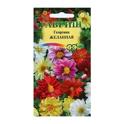 Семена цветов Георгина "Желанная", ц/п,  смесь, 0,3 г