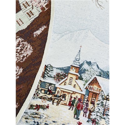 Магия зимы Юбка для елки д90 см 2415090 подгиб шенилл серебро