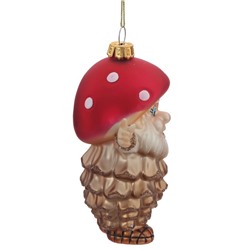 Украшение новогоднее "Гриб", L8,5 W6 H13 см