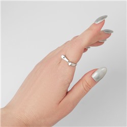 Кольцо безразмерное «Восклицательный знак», цвет серебро