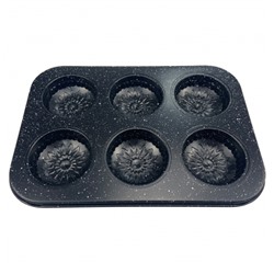 Форма д/выпечки Zeidan Z-1309 для кексов 26х18х2 см каменное покрытие GRANITE (24)