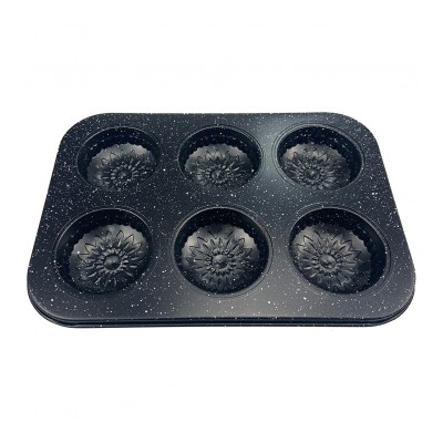 Форма д/выпечки Zeidan Z-1309 для кексов 26х18х2 см каменное покрытие GRANITE (24)