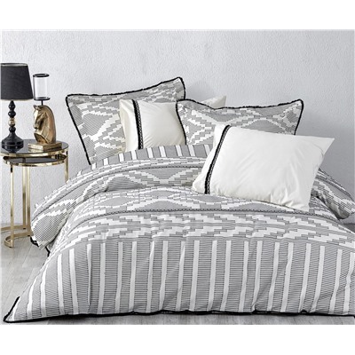 2 сп. Евро Комплект Постельного Белья Cotton Saten Colossae Siyah Çift - EcoCotton