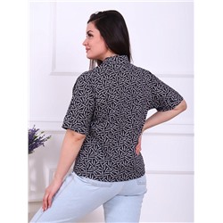 Блузка Бродери чёрный ИвК