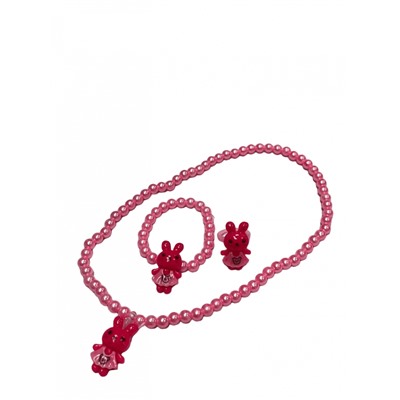 Набор бижутерии из трех предметов для девочек 6 комплектов