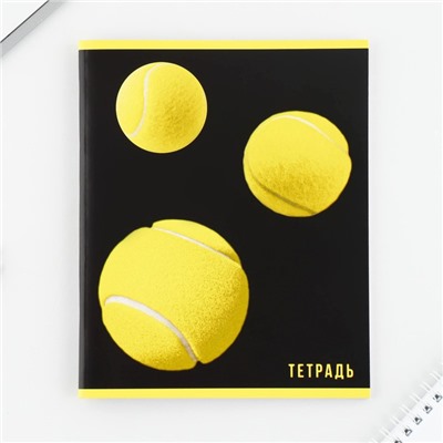 Тетрадь в клетку, 48 л., А5, на скрепке, блок №2, Yellow, МИКС
