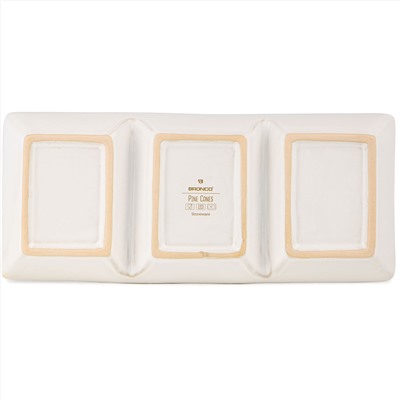 МЕНАЖНИЦА 3 СЕКЦИИ КОЛЛЕКЦИЯ "PINE CONES", 33*14*3,5 СМ