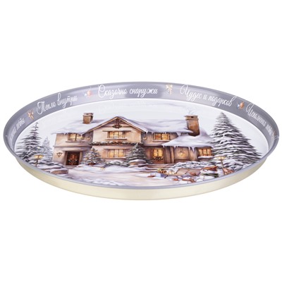 ПОДНОС СЕРВИРОВОЧНЫЙ AGNESS 33*2,1 СМ