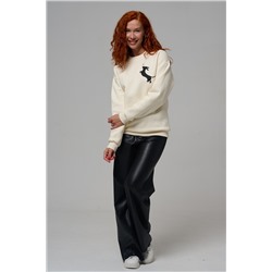 8576 женский свитшот оверсайз