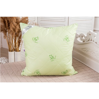 Подушка "Бамбук" тик на молнии лебпух+бамбук,стег,лента,сумка(Н)