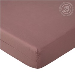 Простыня на резинке из поплина Какао Арт Дизайн