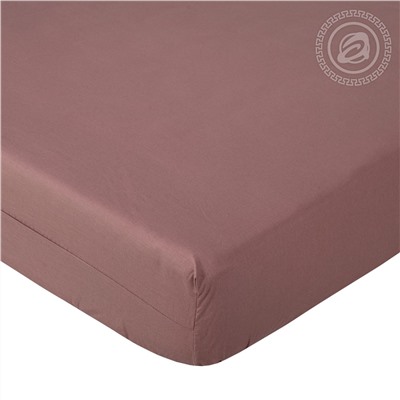 Простыня на резинке из поплина Какао Арт Дизайн