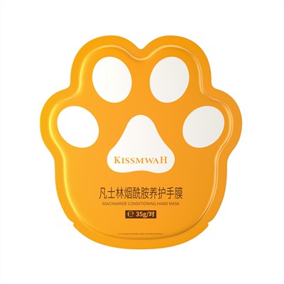 Маска-перчатки для ухода за руками с вазелином и ниацинамидом KISSMWAH Naacinomide Conditioning Hand Mask, 35 ​​гр