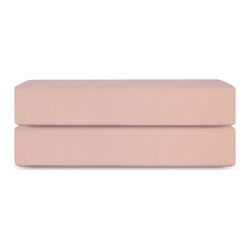 Простыня на резинке из премиального сатина цвета пыльной розы из коллекции Essential, 180х200х30 см