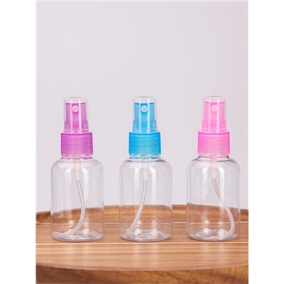 Бутылочка для хранения, с распылителем, 50 мл, МИКС, прозрачная