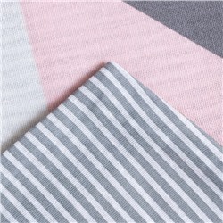Постельное бельё Этель Евро Pink illusion 200х217 см, 220х240 см, 70х70 см - 2 шт, бязь 125 г/м2