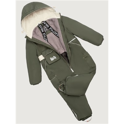 Комбинезон утеплённый для мальчика NIKASTYLE 8м2725 Хаки кешью Nikastyle