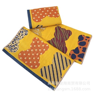Zhiyang towel four -layer littering vaocya gauze cotton cotton face towel soft water absorption face towel factory price wholesale