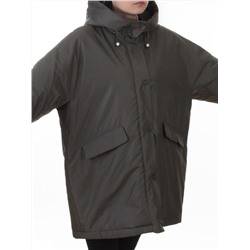 8020  GREY/GREEN Куртка демисезонная женская (100 гр. холлофайбер)
